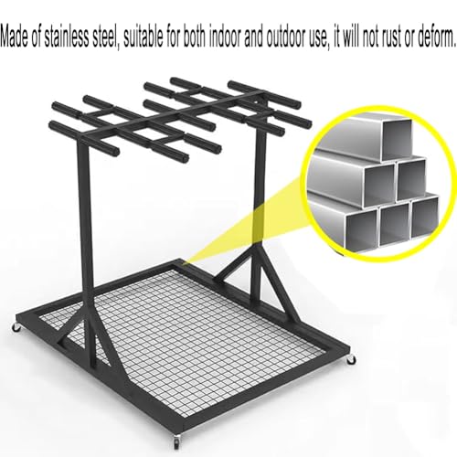 Support de rangement portable robuste en acier pour raquettes de badminton - 5