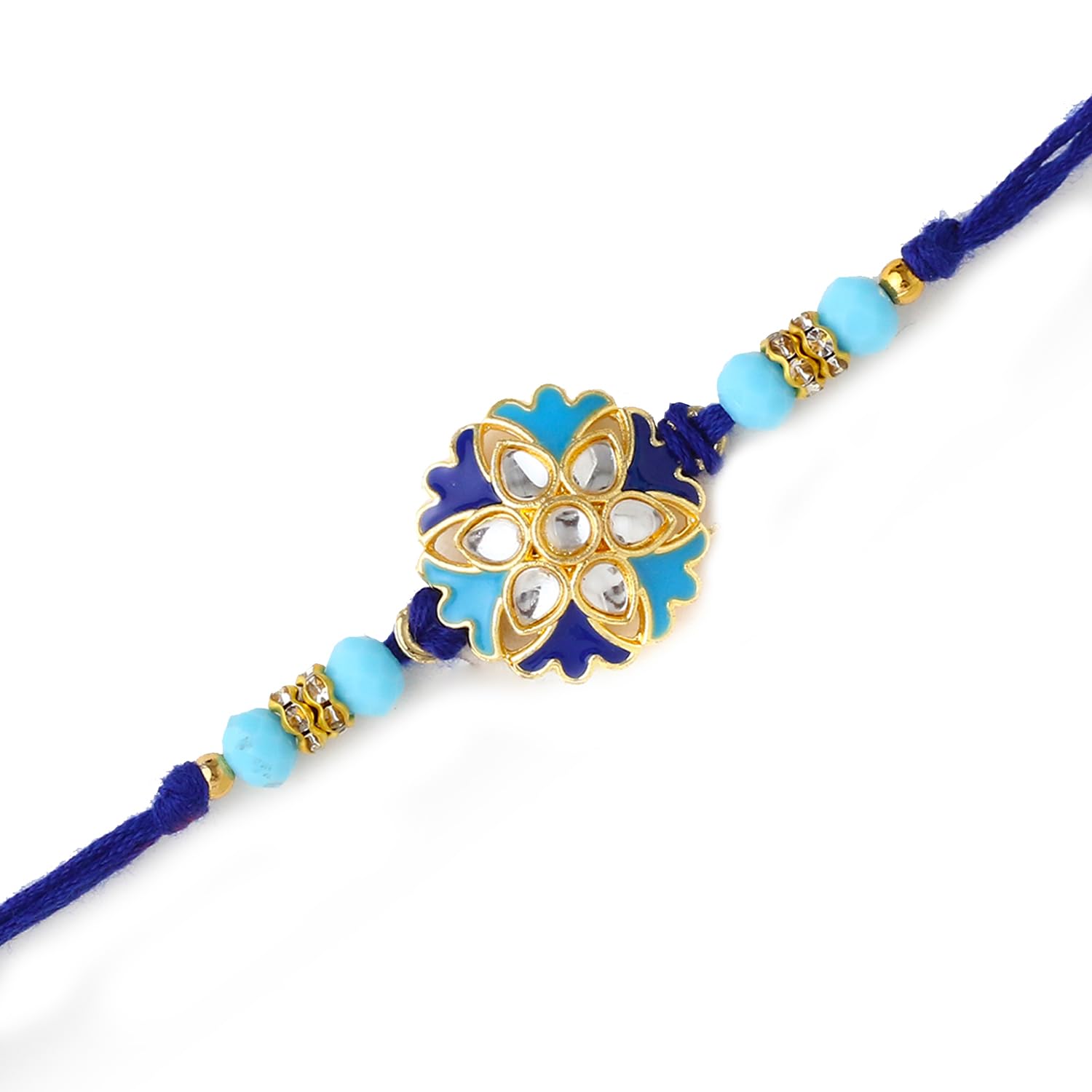 The Purple Tree Beautiful Meenakari Kundan Flower Rakhi for Brother with Roli Chawal and Card (Set of 1) Rakhi for bhai, Rakshabandhan Gift for Brother, Rakhi Thread, Rakhi Gift (B0C8Z7WW1H) Amazon Price History, Amazon Price Tracker
