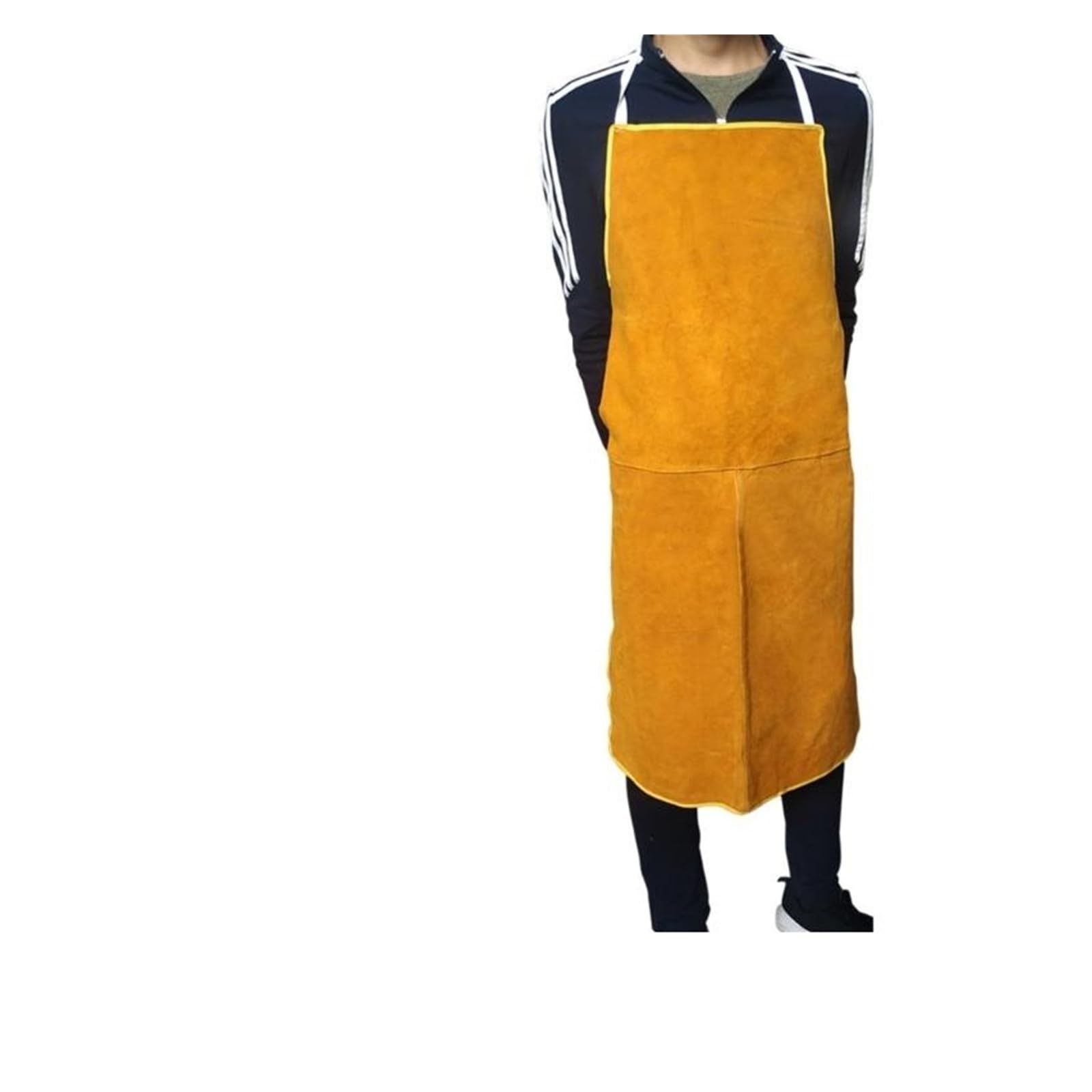 LNHHG Welding Clothes, Welding Cutting Safety Apron Heat Resistant Cowhide Leather Workwears