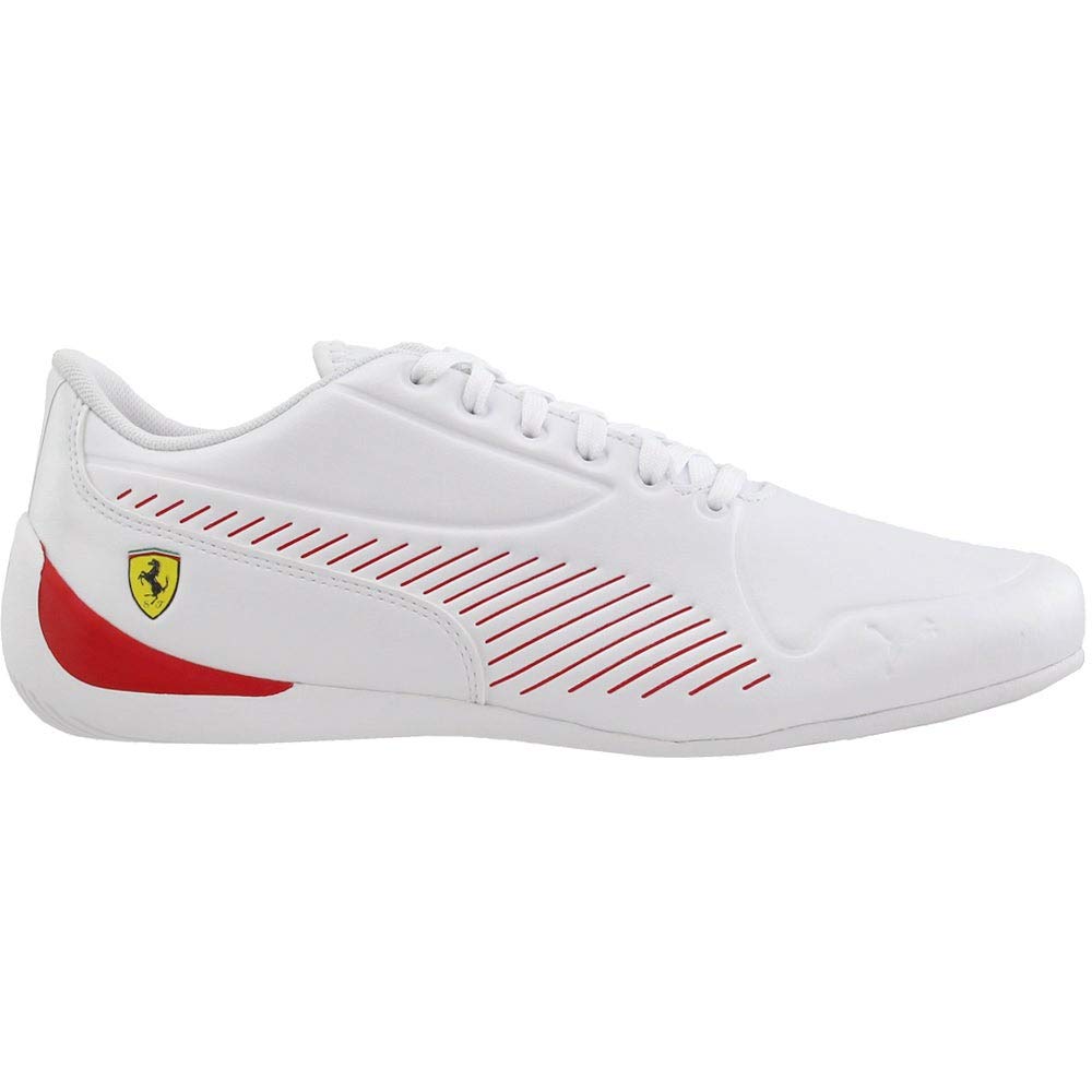 Puma Men's Scuderia Ferrari Drift Cat 7 Ultra Sneaker, White-Rosso Corsa, 11.5 M US