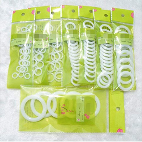 GIVBRO- Anillo de Ganchillo para Manualidades, Accesorio para Bolso de Mano, Asiento de Coche, Manual, plástico, Gancho, 123 Piezas, 8 tamaños