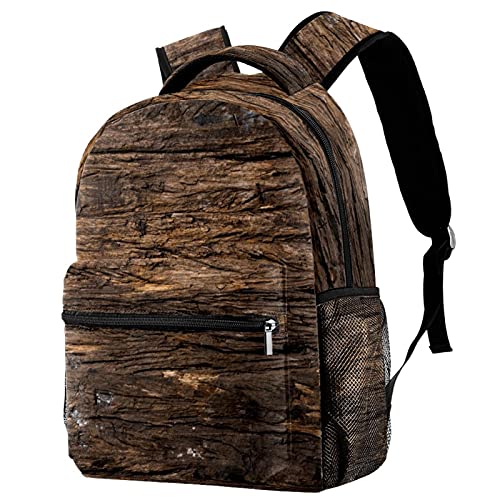 Sac à dos voyage rétro marron fini le désordre avec le porte-gourde externe pratique