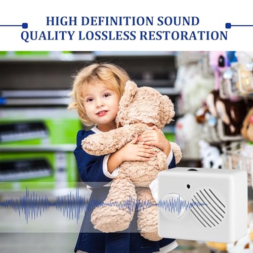 Sprachmodul für Kuscheltier & Teddybär mit Aufnahmefunktion, 360 Sekunden Mini Diktiergerät für Stofftiere, Personalisierte Sprachaufnahme für Spielzeug, Soundmodul für Kuscheltier für Kinder DIY