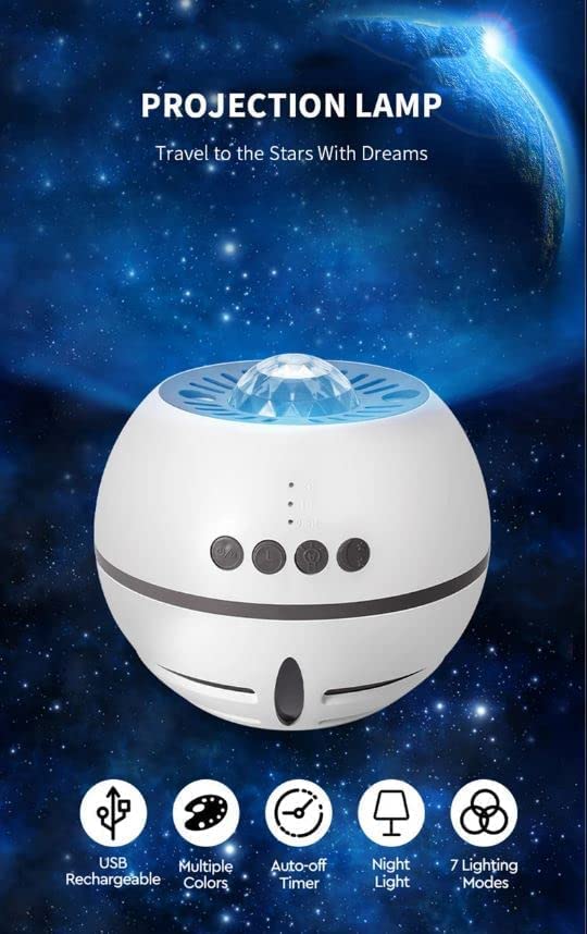 Image of TOAVI Star Projector, Galaxy Star Night Light Projector, Star Light Projector with 7 Color Effects, Constellation /Nebula /Ocean Wave, Star Projector Sky Light