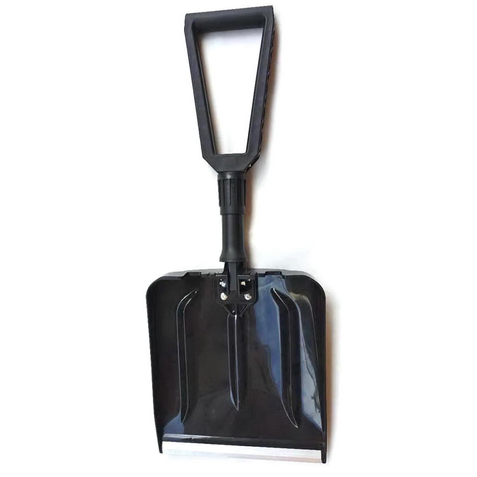 Palas para Quitar Nieve,Pala de nieve plegable,Pala Plegable Multifuncional,Pala de Nieve plástica Plegable portátil para Jardinería Actividades Al Aire Libre Pala de Nieve（negro/azul）