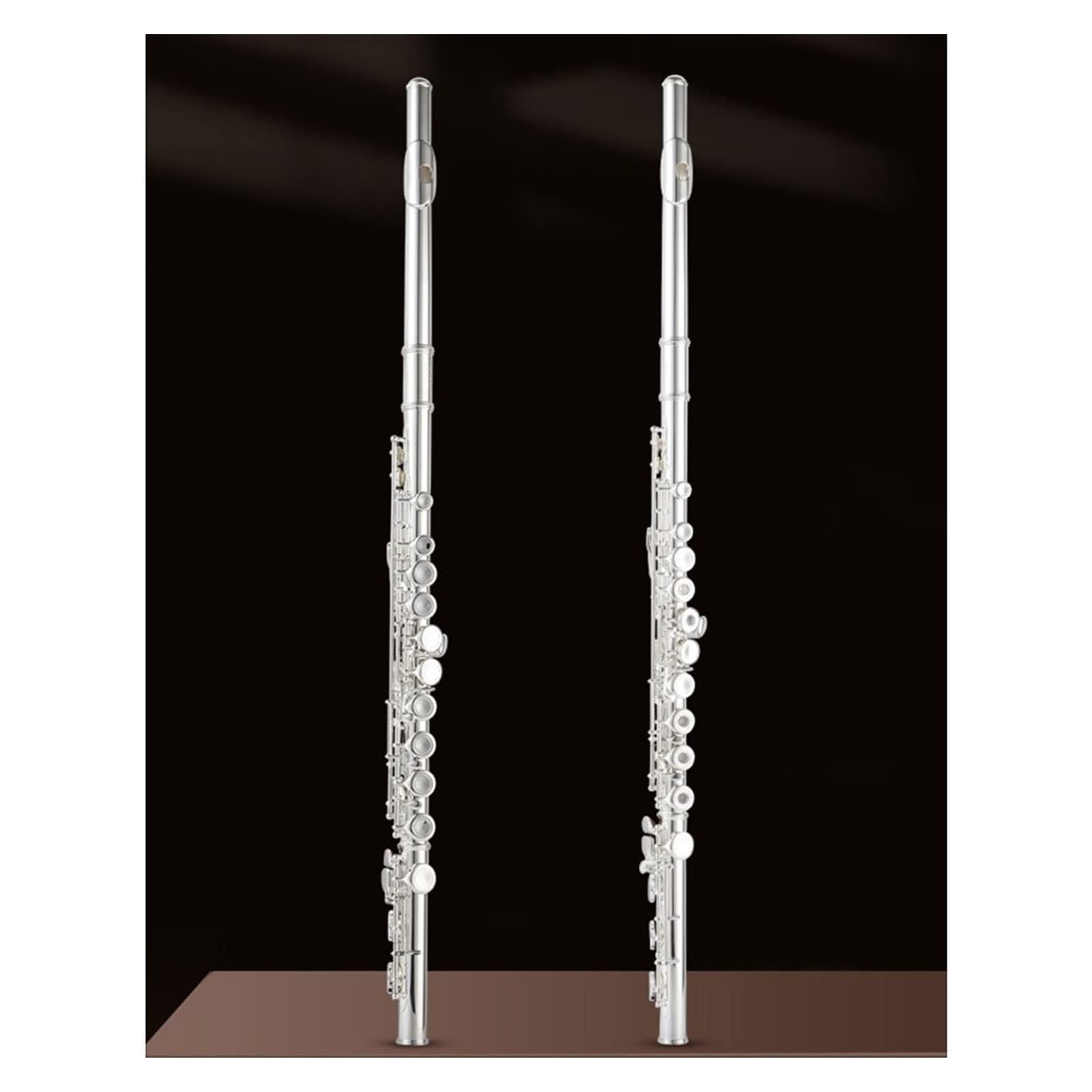 Flûte Professionnelle Instrument De Musique Débutant 16/17 Trou Plaqué Argent Ouverture Et Fermeture Flûte À Double Usage Flûte Débutants (Color : 17)