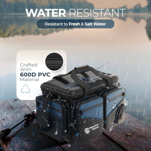 Image of Reaction Tackle Big Fishing Tackle Bag - Large Clear Pockets - Fishing Gear Storage
