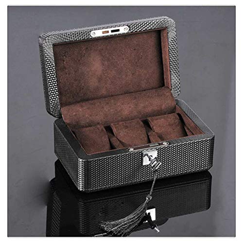 Boîte de rangement en cuir PU pour organiser vos montres et bijoux sur la commode