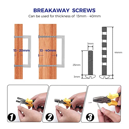 Ravinte 20 maniglie per armadi in acciaio inox