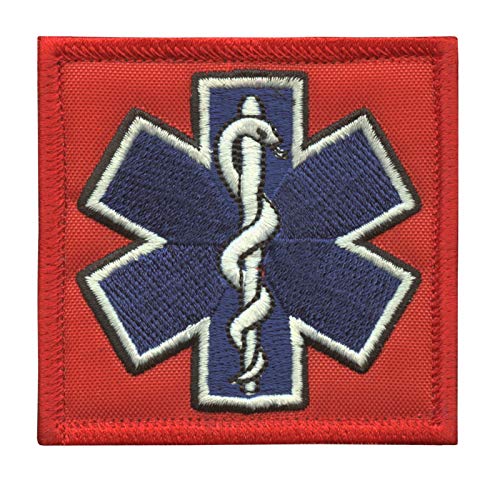 EMS EMT Star of Life Paramedic Medical Morale Tactical Army Gear Hook Patch