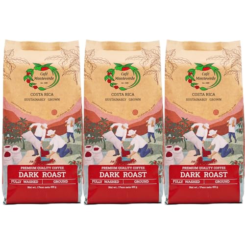 Cafe Monteverde - Café Tostado Oscuro en Grano 3-pack miniatura 1