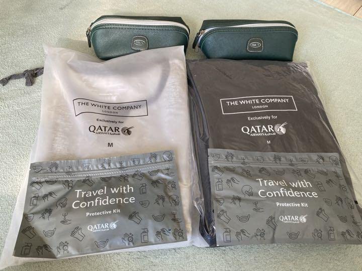 Qatar Airways　日本航空　全日空 旅行用アメニティ　パジャマ Qatar Airways 日本航空 全日空 旅行用アメニティ パジャマ