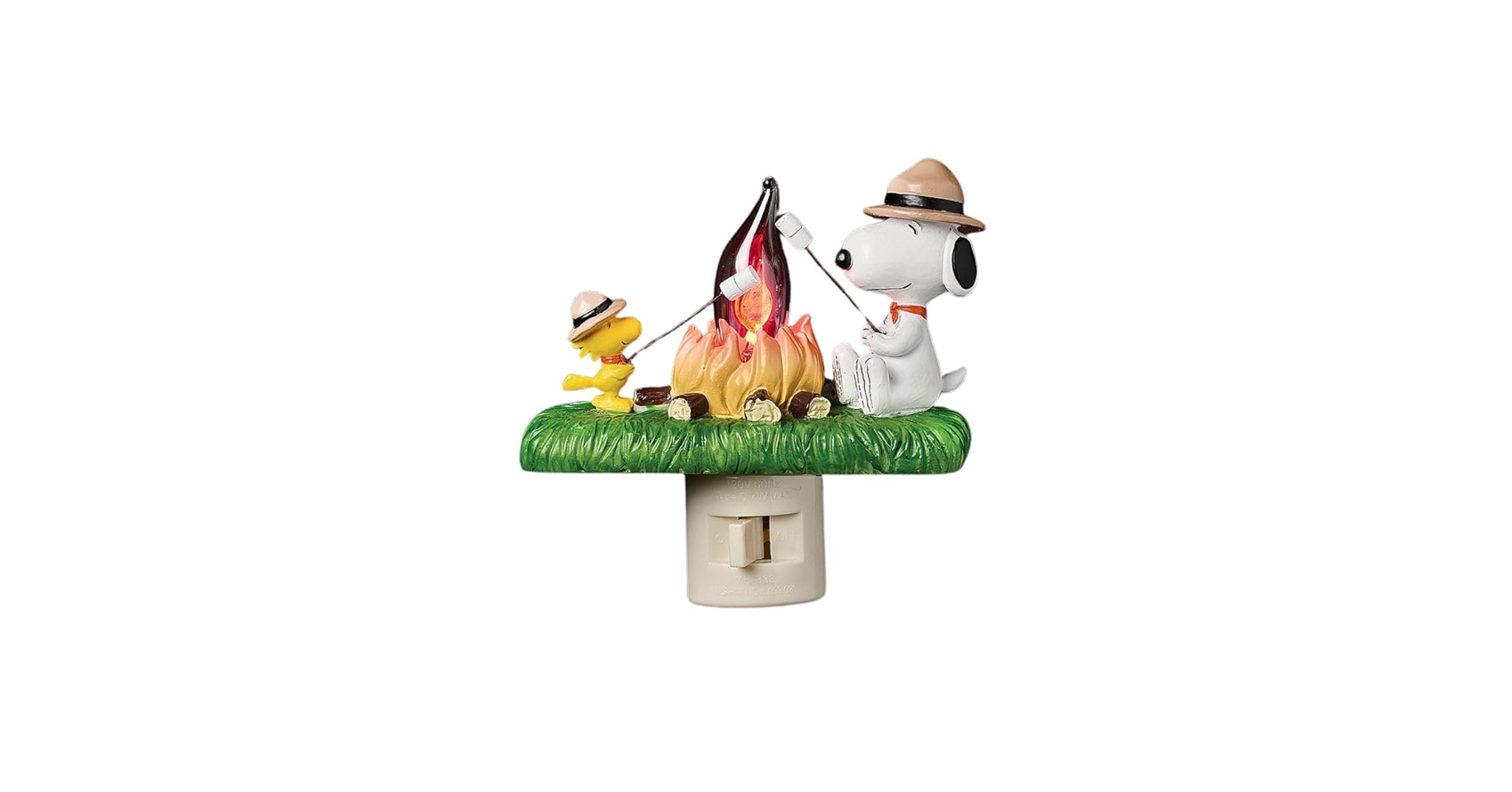 Roman Snoopy and Woodstock Campfire Night Light – 4.5-Inch