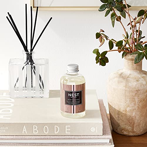 NEST Fragrances Rose Noir & Oud Reed Diffuser Refill, 5 Fluid Ounces - Thumbnail 4