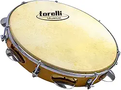 PANDEIRO 10'' INJETADO NATURAL PELE ANIMAL