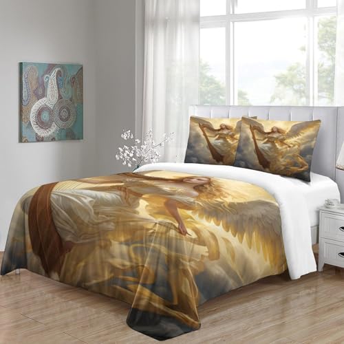 Housse de couette Tour Eiffel 3D en microfibre douce avec fermeture éclair cachée 260x220
