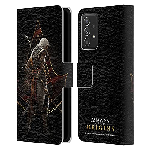 Head Case Designs sous Licence Officielle Assassin's Creed Bayek Crête Origins Art des Personnages Étui Portefeuille en Cuir Compatible avec Galaxy A52 /...