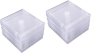 Veemoon Jóias De Viagem Pasta De CD Com Transparente De 18 Peças Capa De CD Transparente Capa De Capa De CD Capa De Dvd Transparente Capas De Discos De CD De Caixa De Dvd De