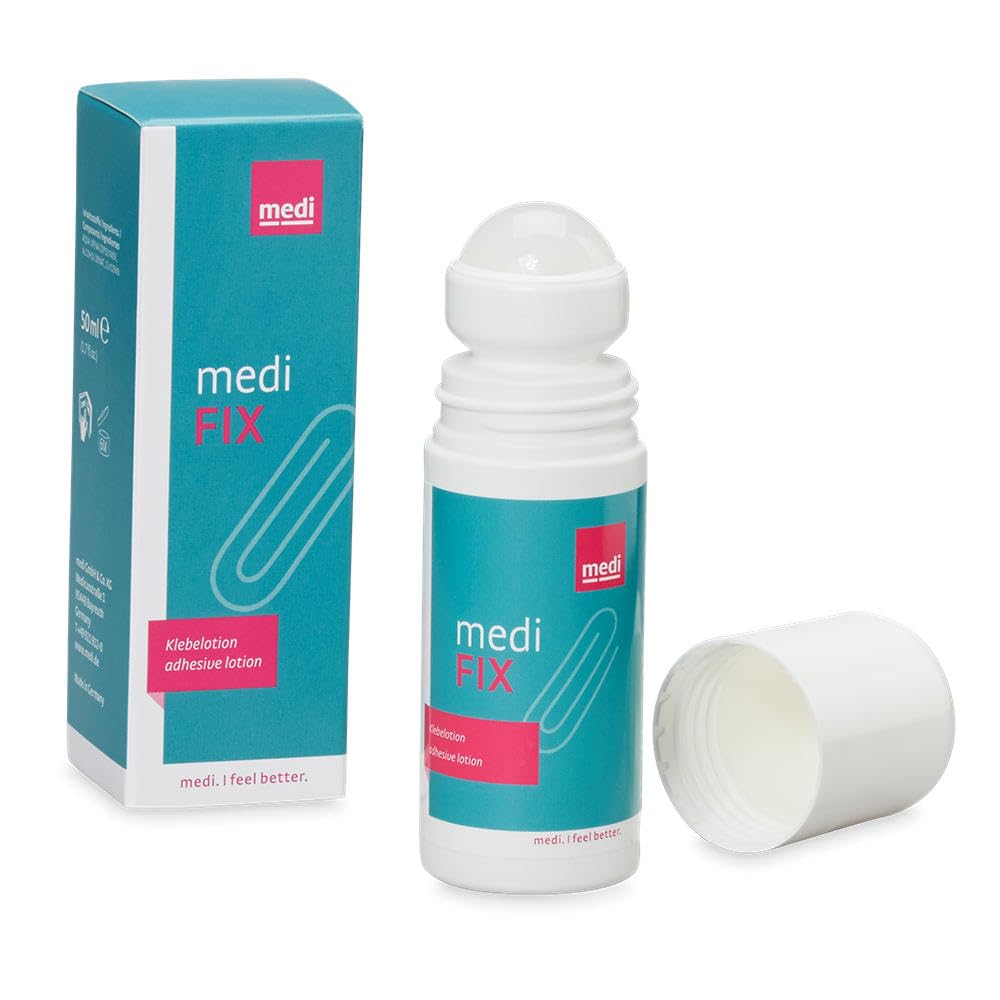 medi Fix Colla stick per la pelle | 6 x 50 ml | per calze a compressione | Fornisce una presa sicura per le calze | delicato sulla pelle