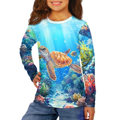 HUIACONG Kids Long Sleeve Tee Shirt for Boys Girls Sweatshirt Children Winter Tops3