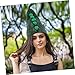 OSALADI Party Costume Peasecod Shaped Wizard Hat for Halloween Cosplay Soft Material Masquerade Accessory for Festivals and Photoshoots