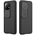 Produktbild RosyHeart Hülle Kompatibel mit Xiaomi Mi 11 Lite 5G / 4G y Xiaomi 11 Lite 5G NE, Schiebekamera Abdeckung Handyhülle mit Kameraschutz Hybrid PC + TPU Schutzhülle Anti-Rutsch Stoßfest Cover Schwarz