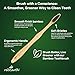 Bamboo Aesthetic Toothbrush Wood Set of 10 | Ultra Soft Bristles | Black Charcoal Infused | American Brand | Upgrade Hygiene & Reduce Waste | Brushes Teeth Care | Earth Friendly | Plant Based