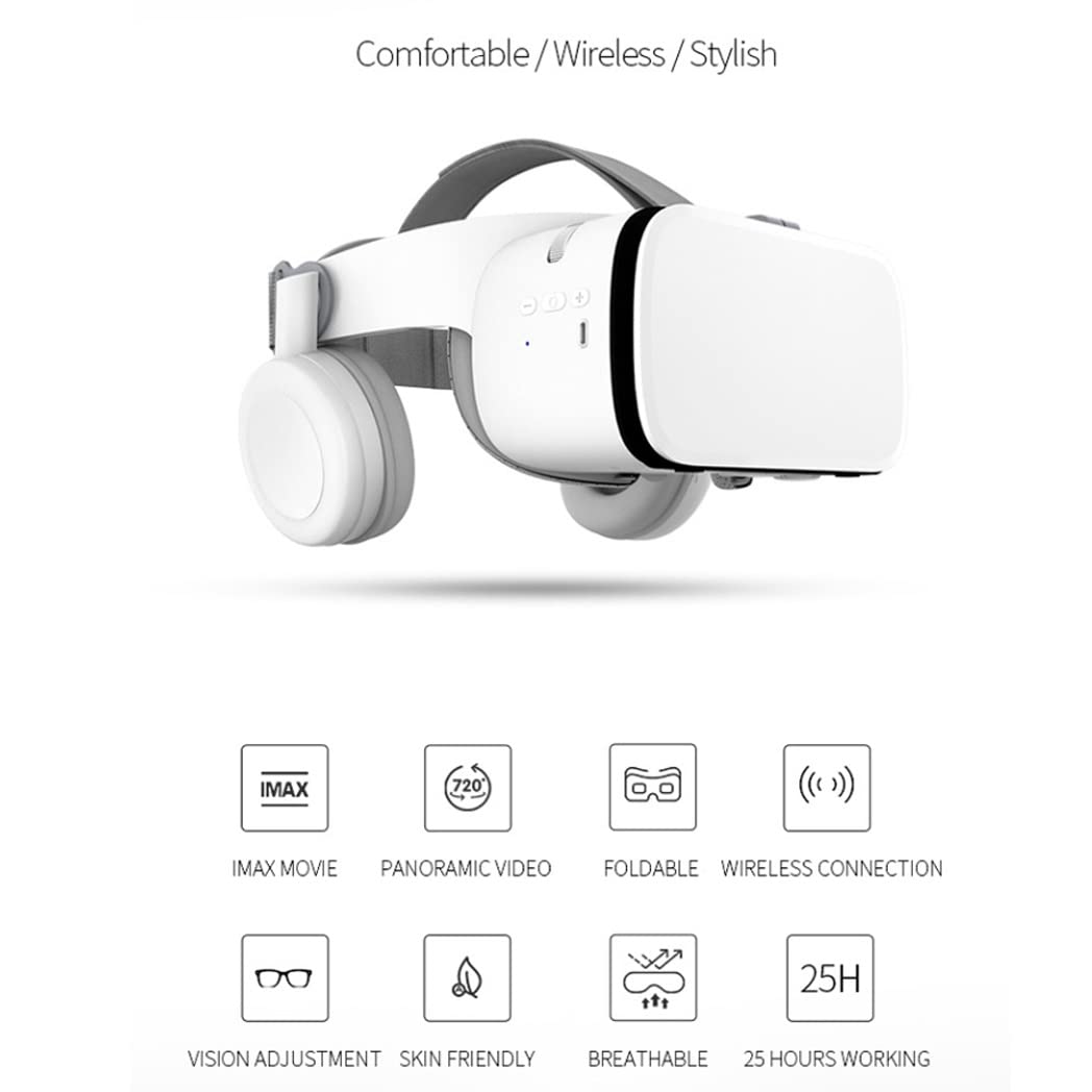 Occhiali VR, Visore Realtà Virtuale, Cuffie 3D VR Compatibile con Tutti Gli, Lente Regolabile per Film e Giochi 3D, per iPhone 13 Pro Max/13 Pro/13/12/11, per Samsung Galaxy S21, Huawei, Xiaomi