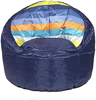 Heritage Kids Blue Stripped Toddler Bean Bag Chair, Blue