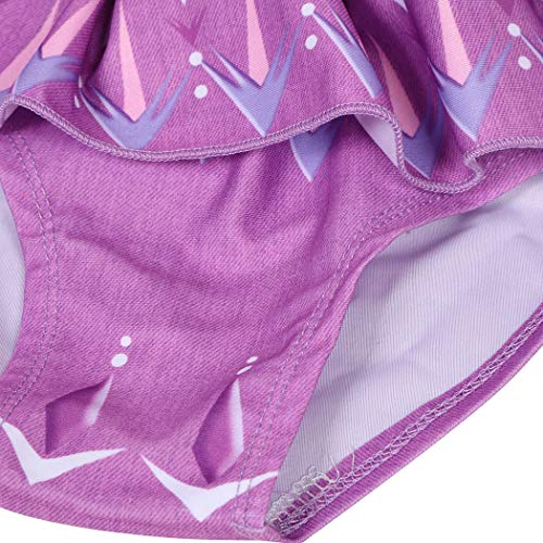 Image of Jurebecia Princess Two Piece Swimsuit for Girls Ruffle Sleeve Bathing Swimwear Baby Girls Takini 2-10 Years