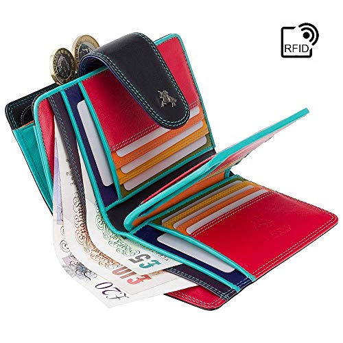 Visconti Sp31 Soft Leather Multi Colored Bifold Wallet #TOP4