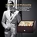 JQUEEN 4 Automatic Watch Winder with 6 Storage Case