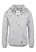 Produktbild Sublevel Damen Winterjacke mit Kapuze | Gemusterte Jacke im Sportlichen Look in Rot, Blau, Weiß & Schwarz Light-Grey M