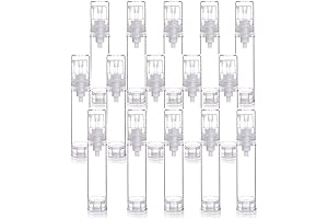 15 Pcs Clear Airless Lotion Pump Bottles Empty Cream Vacuum Bottles