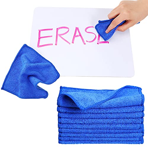 Tanlade 30 Packs Microfiber Cleaning Cloth 6x6 Inch Cleaning Rags Reasonable Kitchen Towels Microfiber Towels Cars Wash Dry Erase Cloth for Board House Kitchen Window Wipes Cleaning Supplies (Blue)