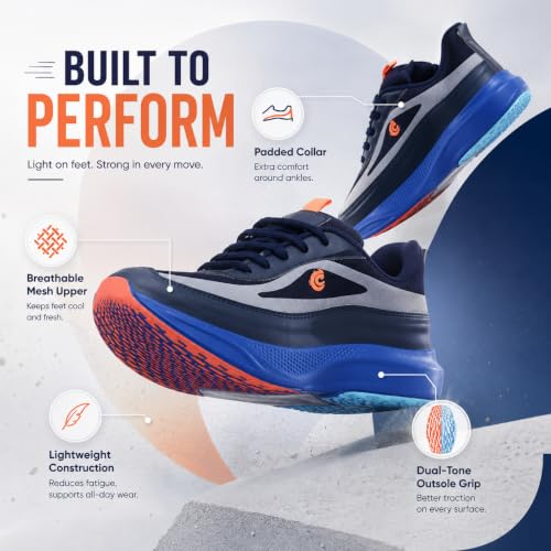 Image of Centrino Casual Sneakers for Men | Shoes for Man Stylish | Lightweight Lace-Up Canvas Shoes with Cushioned Insole | Breathable Comfortable Walking Shoes | Anti-Skid Sole | Mens Shoes for Office Outings (6832)