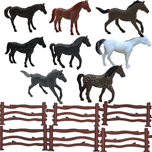 Kuchendekoration, Mini-Pferd, 14-teilig, Pferd, Cake Topper, Pferd, Happy...