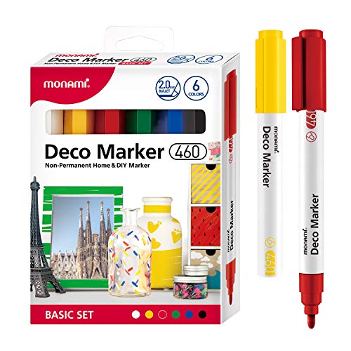 Marqueurs déco MONAMI 460 encre sans odeur pour customiser sans rature - 2