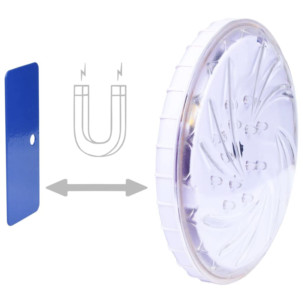 Unterwasser LED Poollampe mit Fernbedienung Weiß, 150 mm Kunststoff, IPX7, 13 LEDs, 2 Helligkeitsstufen für Schwimmbad, Whirlpool, Spa, Teich und Wasserdekoration