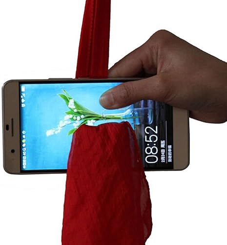 Miniatura 2 de MilesMagic Magician's Silk Thru Phone Magic Trick penetra en cualquier teléfono con mentalismo de tela Hanky Bufanda a través de Smartphone Pantalla