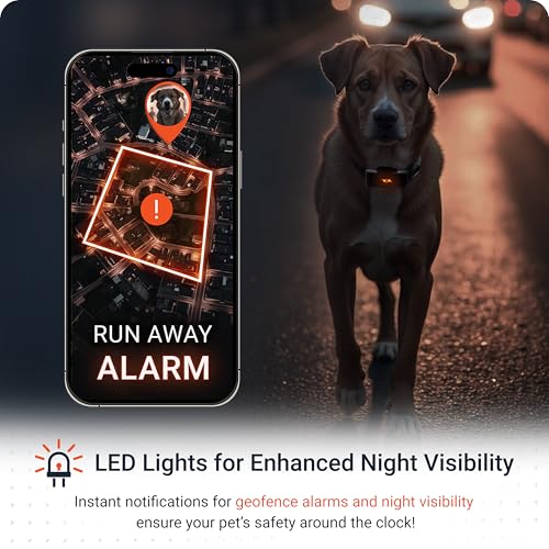 PAJ GPS Dog Tracker - 4G Real-Time Tracking & Runaway Alerts - Waterproof, Long-Range, Smart App Monitor Health & Activity - Fits Any Collar, Mini Device Navigator Chip - Subscription Required - Black - Image 7