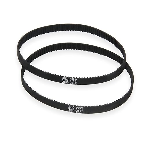 Miniatura 4 de Zeberoxyz Juego de 2 ruedas síncronas GT2 de 20 y 80 dientes de 0.472 in de diámetro de aluminio con 2 correas de longitud de 9.843 in de ancho y