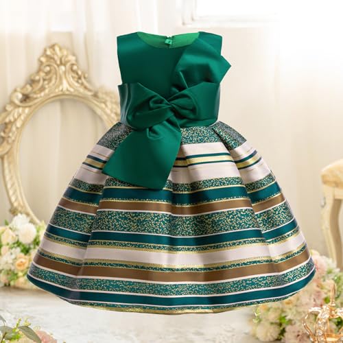 CMMCHAAH 2-9T Flower Girls Dresses Toddler Striped Dress3