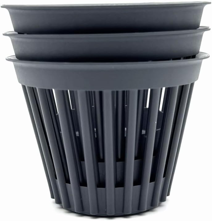 Kimmel Planter Bridge Pattern 12 cm Grey Set of 3
