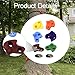 kowaku 6X Tree Climbing Holds for Kids Climber Load 220lb Nonslip Grip with 2 Ratchet Straps for Park Games Obstacle Course Training