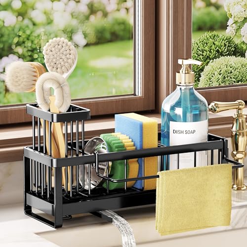 SWTYMIKI Sponge Holder for Kitchen Sink - Sink Caddy...