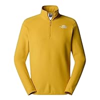 THE NORTH FACE NF0A855W0XI M 100 Glacier 1/4 Zip - EU Maglia Lunga Uomo Turmeric Taglia S