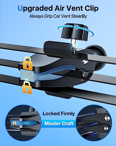 [Upgraded] Yru Car Phone Mount, Sturdy Suction Adjustable Long Arm Cell Phone Holder For Car Dashboard Air Vent Windshield, Handsfree Dash Stand For Iphone 14 13 Pro Max, Samsung Universal Cellphone #TOP3