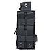 ROCOTACTICAL Tactical Radio Pouch, 1000D Nylon Tactical Molle Radio Pouch Holster Compatible with 5.11 Bags/Packs (Black)