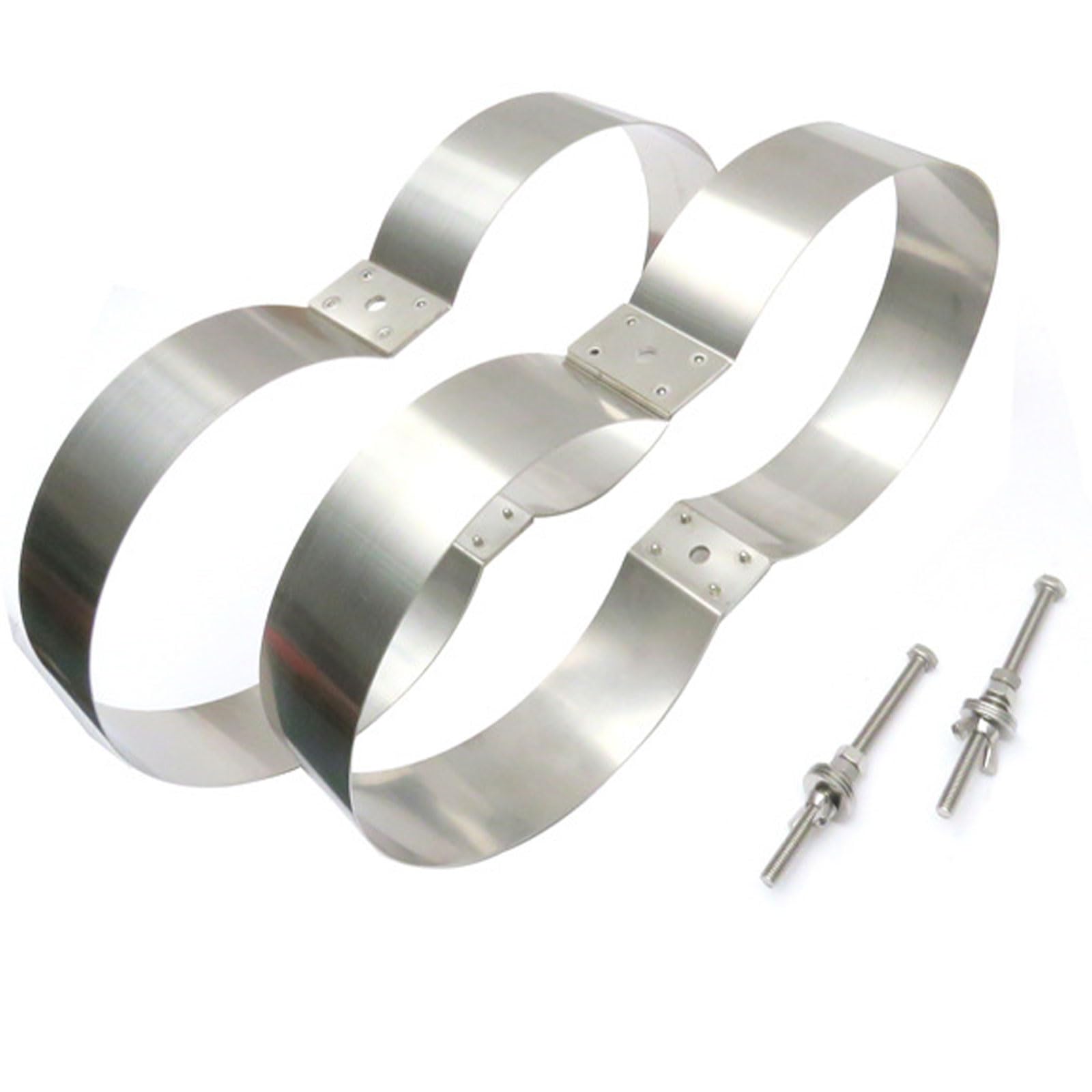 Laikoutd Stainlee Steel Double Cylinder Bottles Retainer Double Twin Cylinder Tanks Mounting Band Retainer